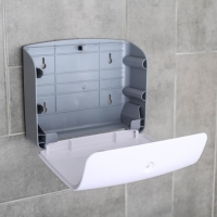 Диспенсер для бумажных полотенец в листах, пластик, 21,5&times;9&times;26,5 см, цвет белый