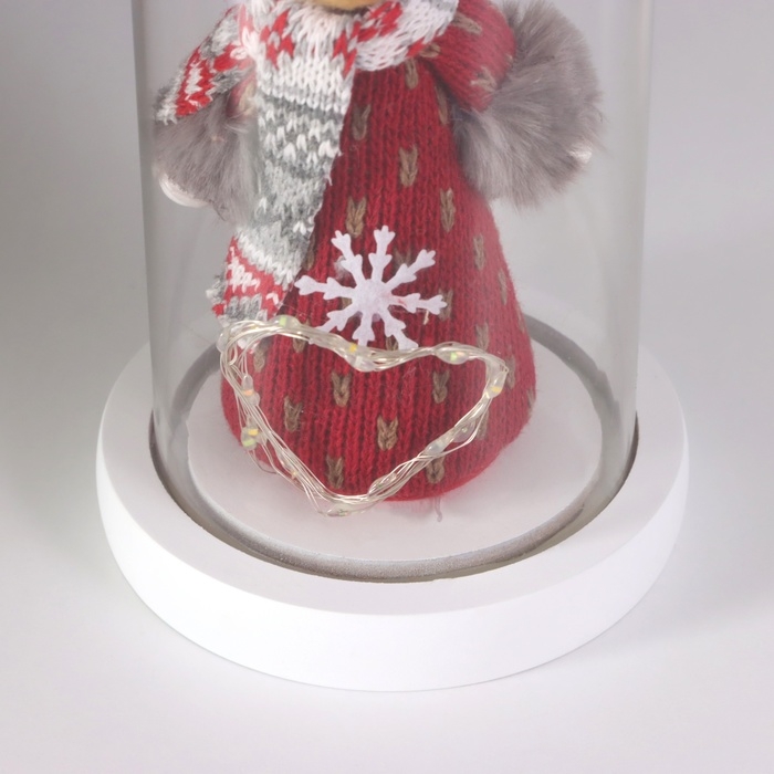 Ночник «Новогодний олень» LED 3хААА красный 11х11х22,5см Ночник «Новогодний олень» LED 3хААА красный 11х11х22,5см