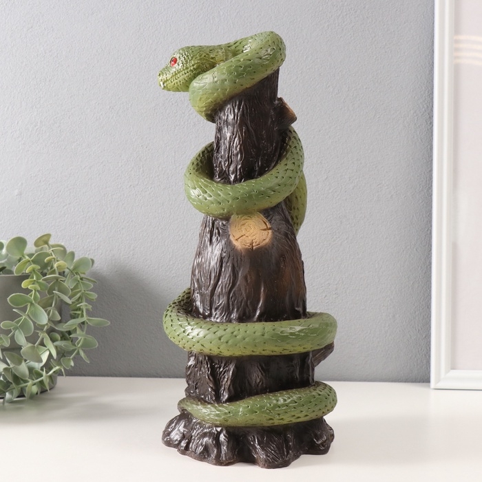 Копилка"ЗМЕЯ НА ПЕНЬКЕ"  33 х 14 х 15 см.