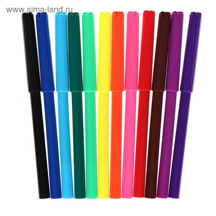 Фломастеры 12 цветов, Фломастеры 12 цветов, "Гарри Поттер", картонная коробка, с европодвесом