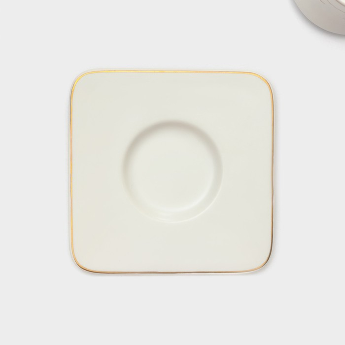 Набор керамический кофейный &laquo;Мейси&raquo;, 12 предметов: 6 чашек 100 мл, 6 блюдец d=11 см, цвет белый