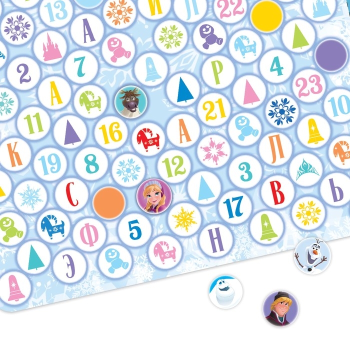 Подарочный набор: Магнитная книга + пазлы + настольная игра &laquo;Зимнее волшебство&raquo;, Холодное сердце