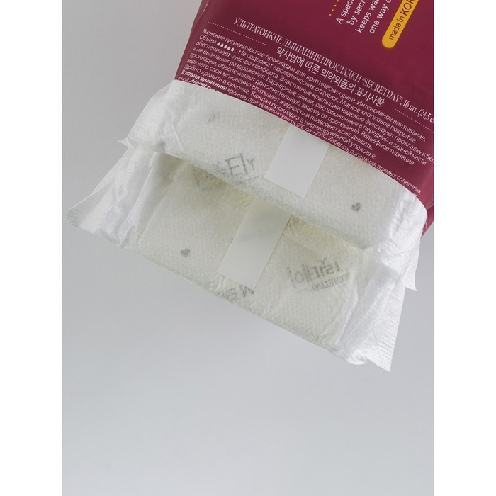 Прокладки &laquo;Secret Day&raquo;, Ультратонкие дышащие, органические, 16 шт/уп