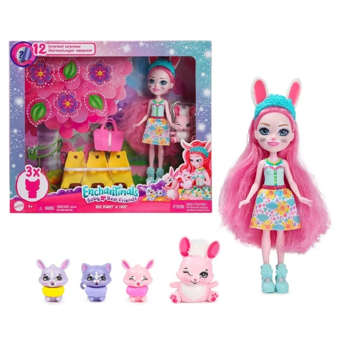 Игровой набор &laquo;Энчантималс. Бри Банни и Твист &mdash; лучшие друзья малышей&raquo;