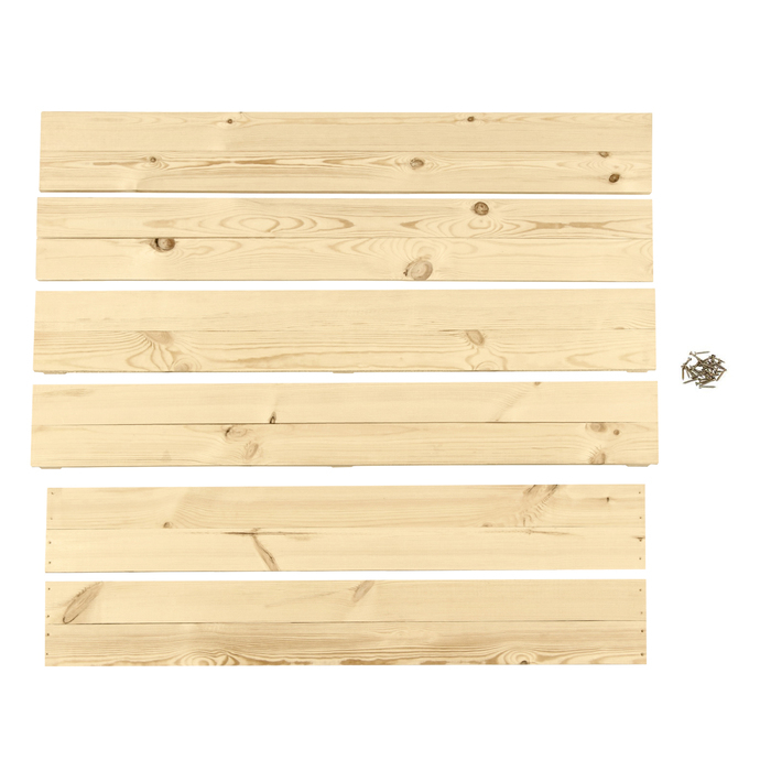 Песочница детская деревянная, без крышки, 150 &times; 140 &times; 20 см, с сиденьями, без покраски, сосна, Greengo