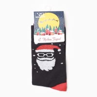 Новый год. Носки мужские Дед моророз, цвет, размер 40-44 Новый год. Носки мужские Дед моророз, цвет, размер 40-44