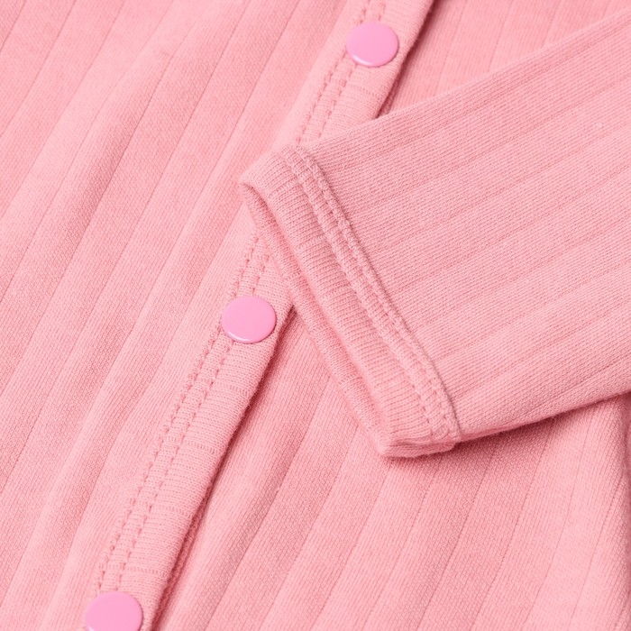 Боди с длинным рукавом, цвет розовый, рост 74 см