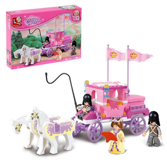 Конструктор &laquo;Розовая мечта: королевская карета&raquo;, 137 деталей