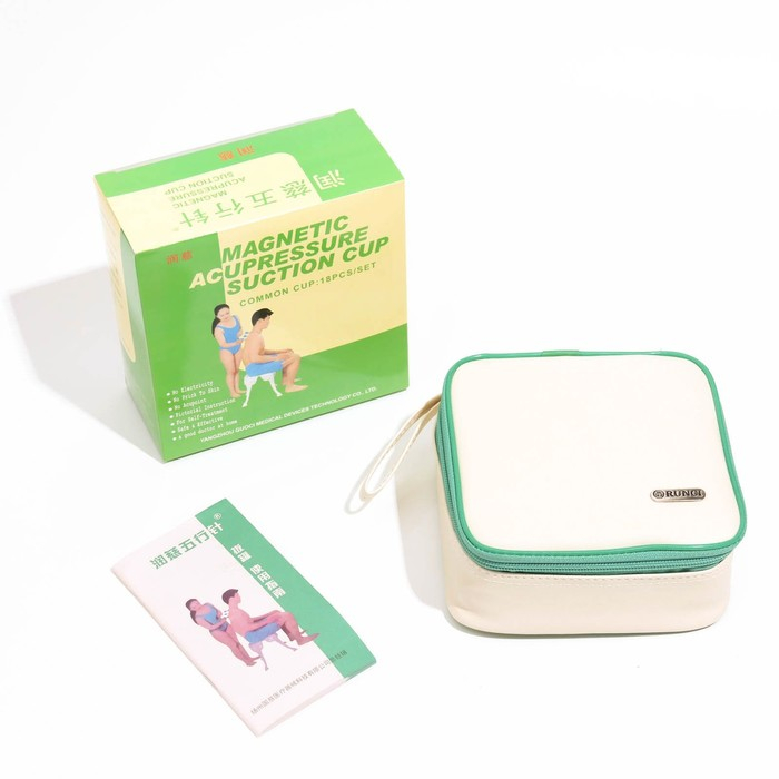 Магнитные банки акупункционного действия, для вакуумного массажа, набор 18 шт. Магнитные банки акупункционного действия, для вакуумного массажа, набор 18 шт.