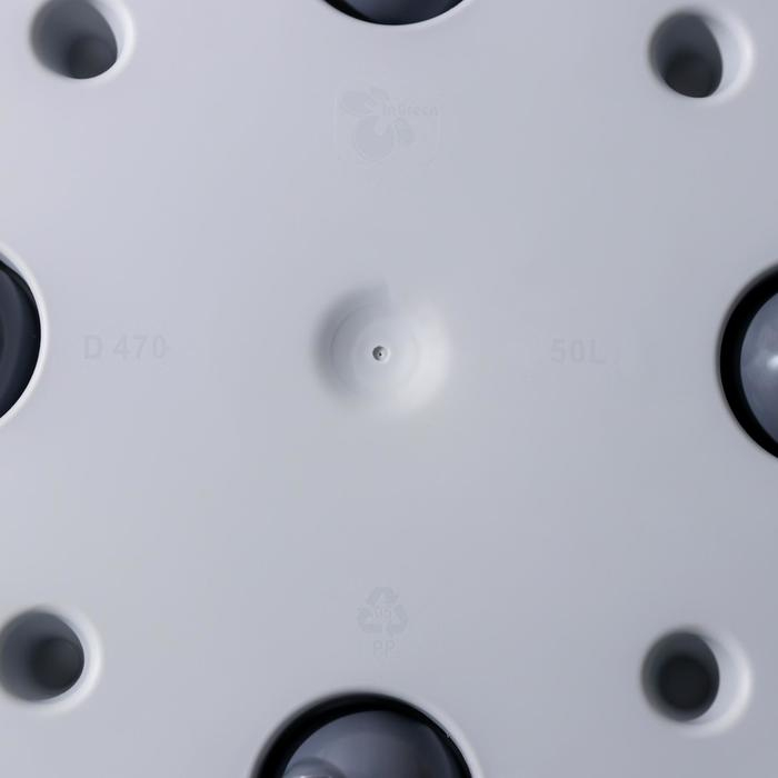 Кашпо для цветов со вставкой Rattan, 50 л (27 л), цвет МИКС