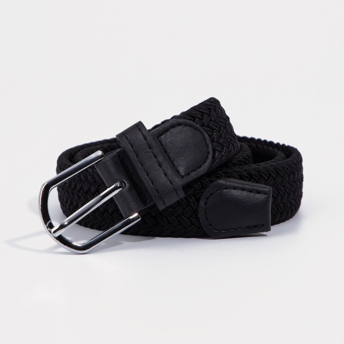 Ремень женский, ширина 2,5 см, пряжка металл, цвет чёрный