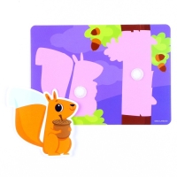 Развивающая игра на липучках &laquo;Изучаем животных. Кто  где живет?&raquo;