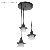 Светильник ЭкономСвет 36081/3 3х40Вт Е27 черный 33х33х75 см