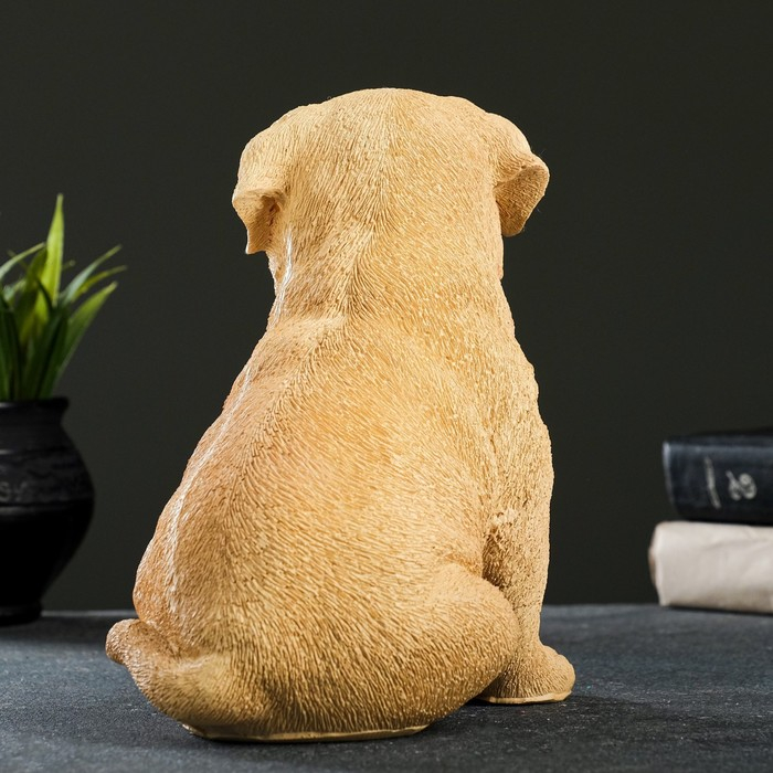 Садовая фигура из полистоуна &laquo;Щенок лабрадора&raquo;, 17&times;12&times;20 см