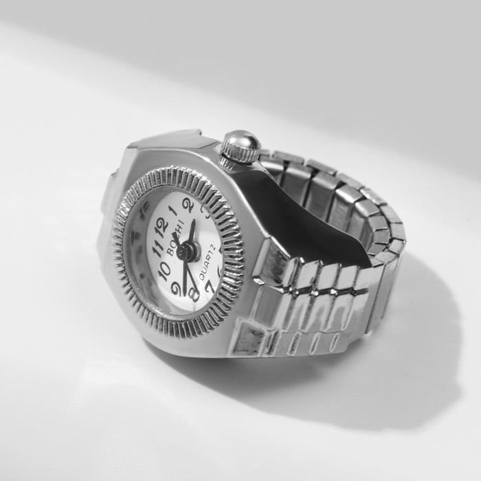 Кольцо «Время» часы круг, цвет серебро Кольцо «Время» часы круг, цвет серебро