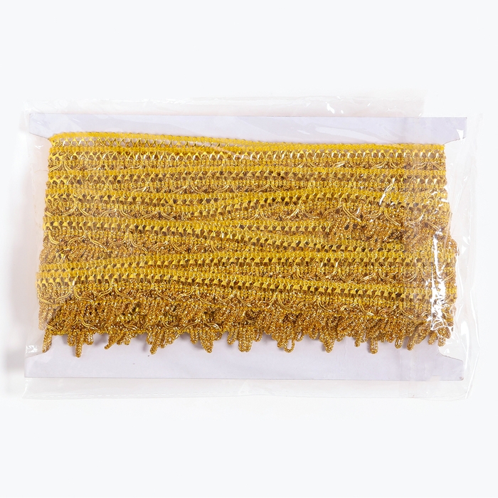 Тесьма золотая 3 см, в рулоне 10 метров