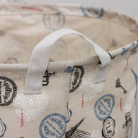 Корзина для белья Доляна &laquo;Париж&raquo;, текстильная, 35&times;35&times;60 см