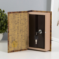 Шкатулка-сейф шёлк "Карта мира. История" 21х13х5 см Шкатулка-сейф шёлк "Карта мира. История" 21х13х5 см