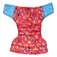 Многоразовый подгузник &laquo;Веселые зверята&raquo;, 3-15 кг, цвет красный, Крошка Я