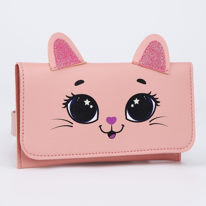 Сумка поясная конверт «Кошечка» , 19х11 см Сумка поясная конверт «Кошечка» , 19х11 см