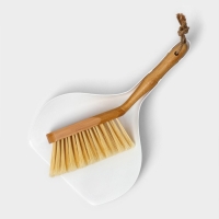 Щётка с совком Raccoon Meli, бамбуковая ручка, совок 33,5&times;21,5&times;5,5 см, щётка 30&times;4 см, ворс 6 см