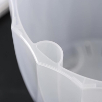 Кашпо для цветов со вставкой &laquo;Флюте&raquo;, 3 л, цвет прозрачный