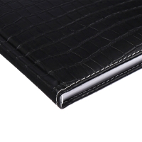 Телефонная книга А5, 64 листа deVENTE. Wild, твердая обложка из искусственной кожи с поролоном, кремовый блок 70 г/м2, чёрный Телефонная книга А5, 64 листа deVENTE. Wild, твердая обложка из искусственной кожи с поролоном, кремовый блок 70 г/м2, чёрный