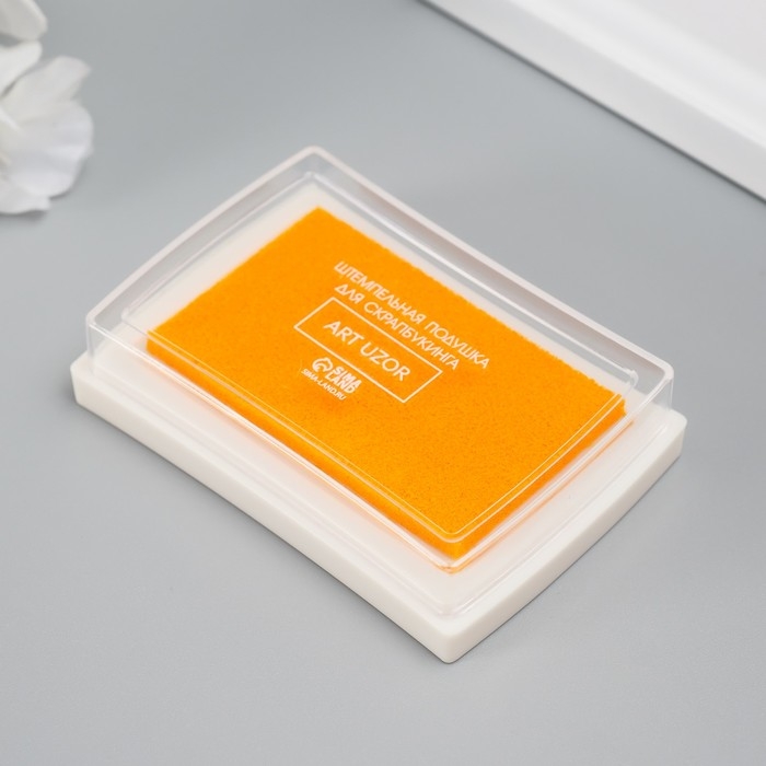 Штемпельная подушка "Апельсин" 7,7х5,2х1,8 см