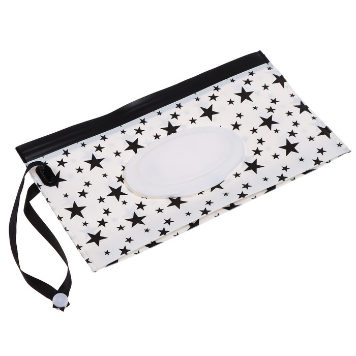 Контейнер для салфеток с петелькой &laquo;Звезды на белом&raquo;, цвет МИКС