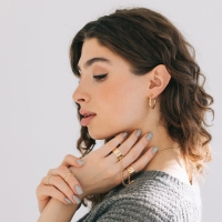 Набор колец 6 штук &laquo;Тренд&raquo; линия, цвет золото, размер 17