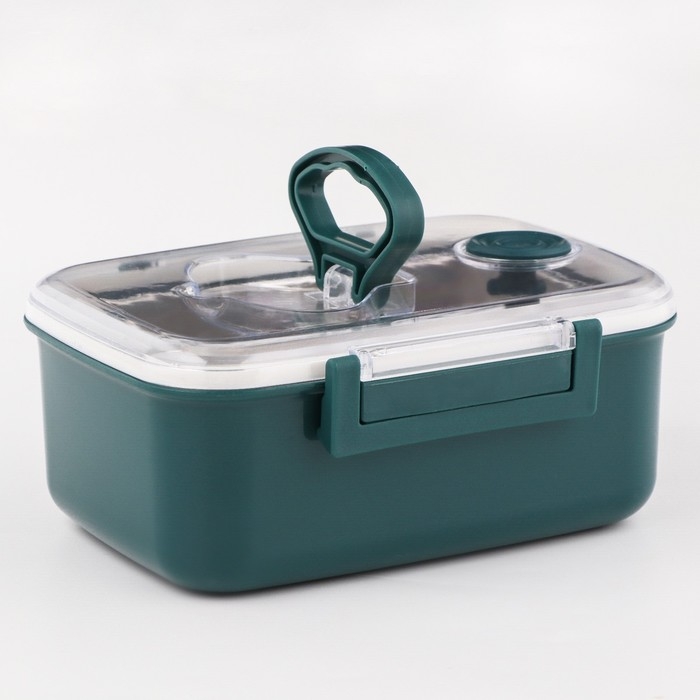 Ланч бокс в школу, контейнер для еды Ланч бокс в школу, контейнер для еды "Пали", 950 мл, с приборами, 18.5 х 14.5 х 7.7 см