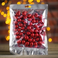 Фигурка для поделок и декора &laquo;Шар&raquo;, набор 55 шт., размер 1 шт: 0,5 &mdash; 1 см, цвет красный