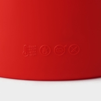 Набор силиконовых форм для выпечки Доляна &laquo;Куличики&raquo;, 3 шт: 15,5/13/10 см, цвет красный