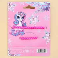 Серьги клипсы и бусы новогодние &laquo;Для принцессы&raquo; на Новый год, 11 х 14 см