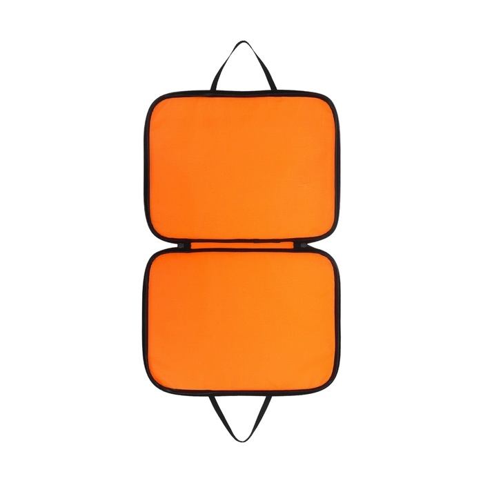 Папка с ручками текстильная А4, 350 х 270 х 20 мм, Calligrata "Офис", нейлон 600D, двуцветный кант, оранжевая