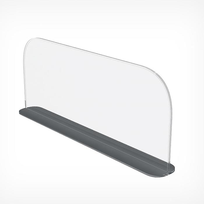 Пластиковый разделитель на Т-основании высотой 150 мм, с магнитным скотчем, L=380