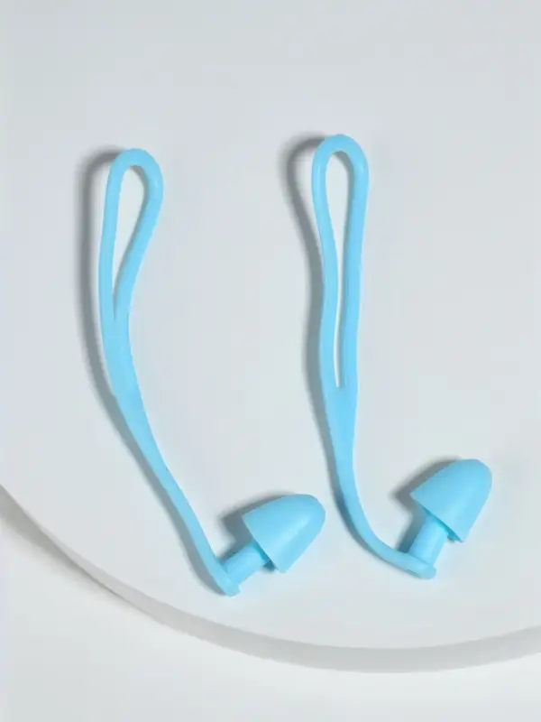 Беруши, 10&times;1.3 см, в футляре, пара, силиконовые, голубой