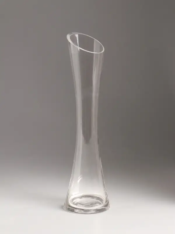 Ваза стекло настольная "Николетт" 24,5х6,5 см, прозрачный