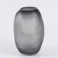 Ваза &laquo;Аллесио&raquo;, 25&times;16 см, стекло, чёрная