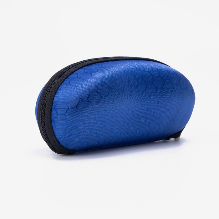 Футляр для очков молнии, длина 16 см, цвет синий
