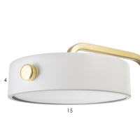 Бра с выключателем "Пиатти" LED 12Вт 4000К белый 15х26х16см