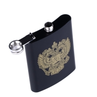 Подарочный набор 4 в 1: фляжка 240 мл, рюмка 30 мл, воронка, 2.5 x 3.5 см