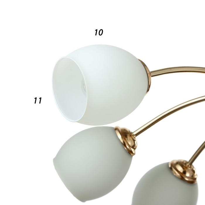 Люстра Люстра "Нинель" 8x60Вт E27 золото 65x65x22см.