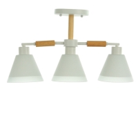Люстра "Вудли" 3хЕ27 40Вт белый 60х16х29 см