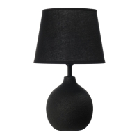 Лампа настольная "Тезис" 1х40Вт Е14 черный 20х20х32см