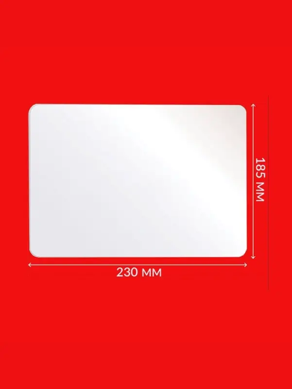 Доска для лепки А5 Calligrata, эконом, 600 мкм, белая