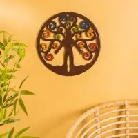 Панно "Единство с природой" МДФ, 40х40х1 см, разноцветная