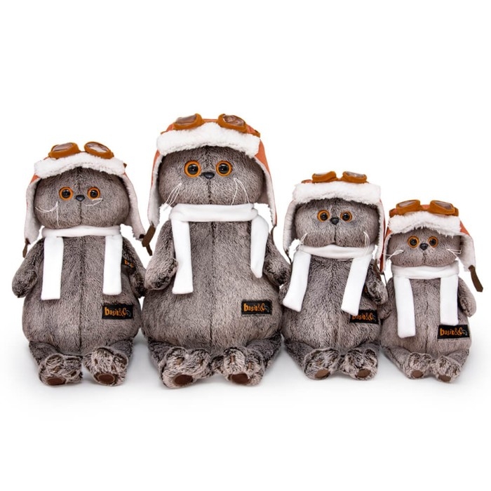 Мягкая игрушка &laquo;Басик в шлеме и шарфе&raquo;, 19 см