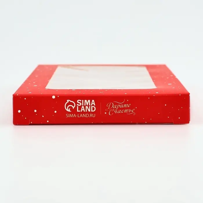 Коробка для шоколада &laquo;С Новым годом!&raquo;, с окном, 17 х 8.5 х 1.5 см