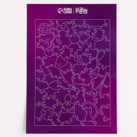 Пазл деревянный фигурный &laquo;Девочка в чёрном платье&raquo;, 80 элементов